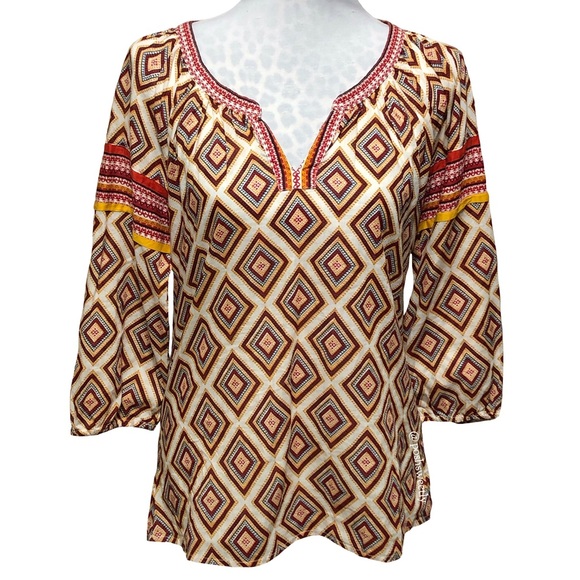 Lucky Brand Tops - Lucky Brand Printed Blouse